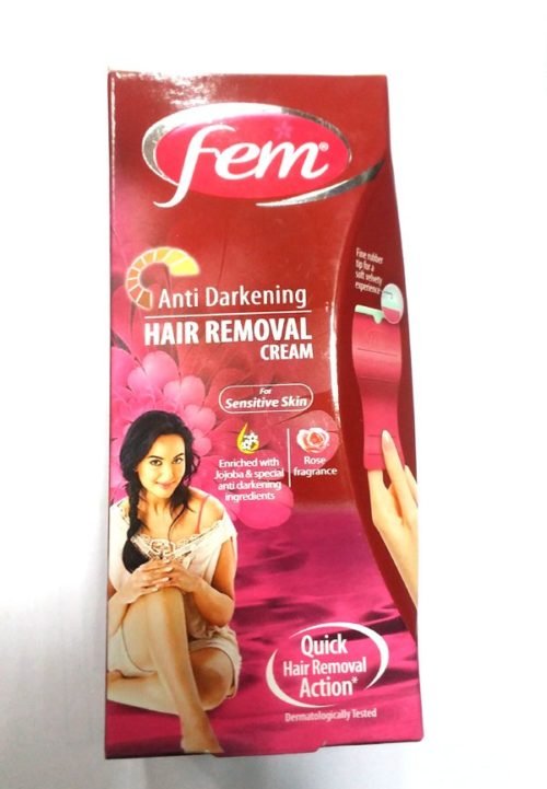 fem anti darkening hair removal cream