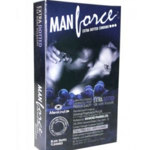 Manforce_Black_Grapes_Flavoured_Extra_Dotted_Condoms_smackdeal.com