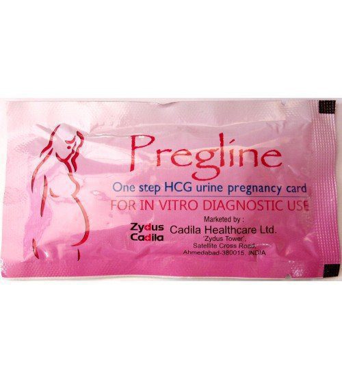 pregline pregnancy test card