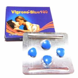 Vigrose-Blue 100 Mg Sildenafil Citrate Tablets For Men