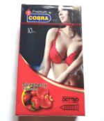 Cobra Premium Strawberry Flavoured Dotted Condoms 10 nos