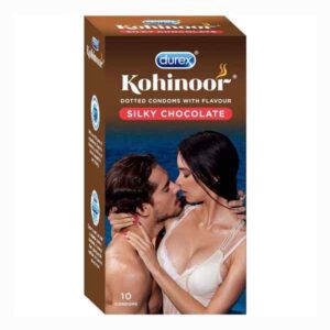 Durex Kohinoor Silky Chocolate Flavour Dotted Condom 10 pcs