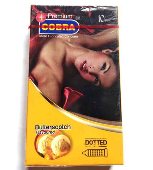 cobra premium butterscotch flavoured condoms