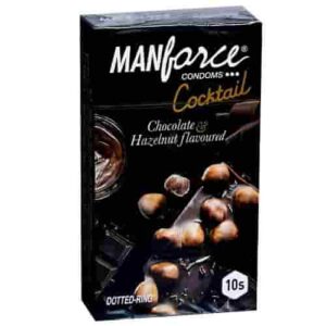 Manforce Condoms Cocktail Chocolate and Hazelnut Flavour 10 pcs